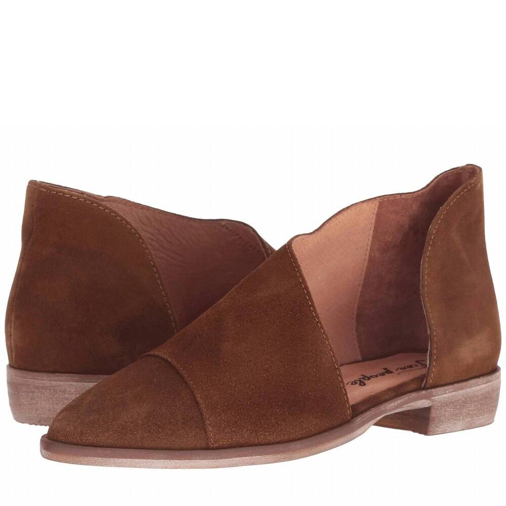 NEW FREE PEOPLE women's royale flats in cocoa
